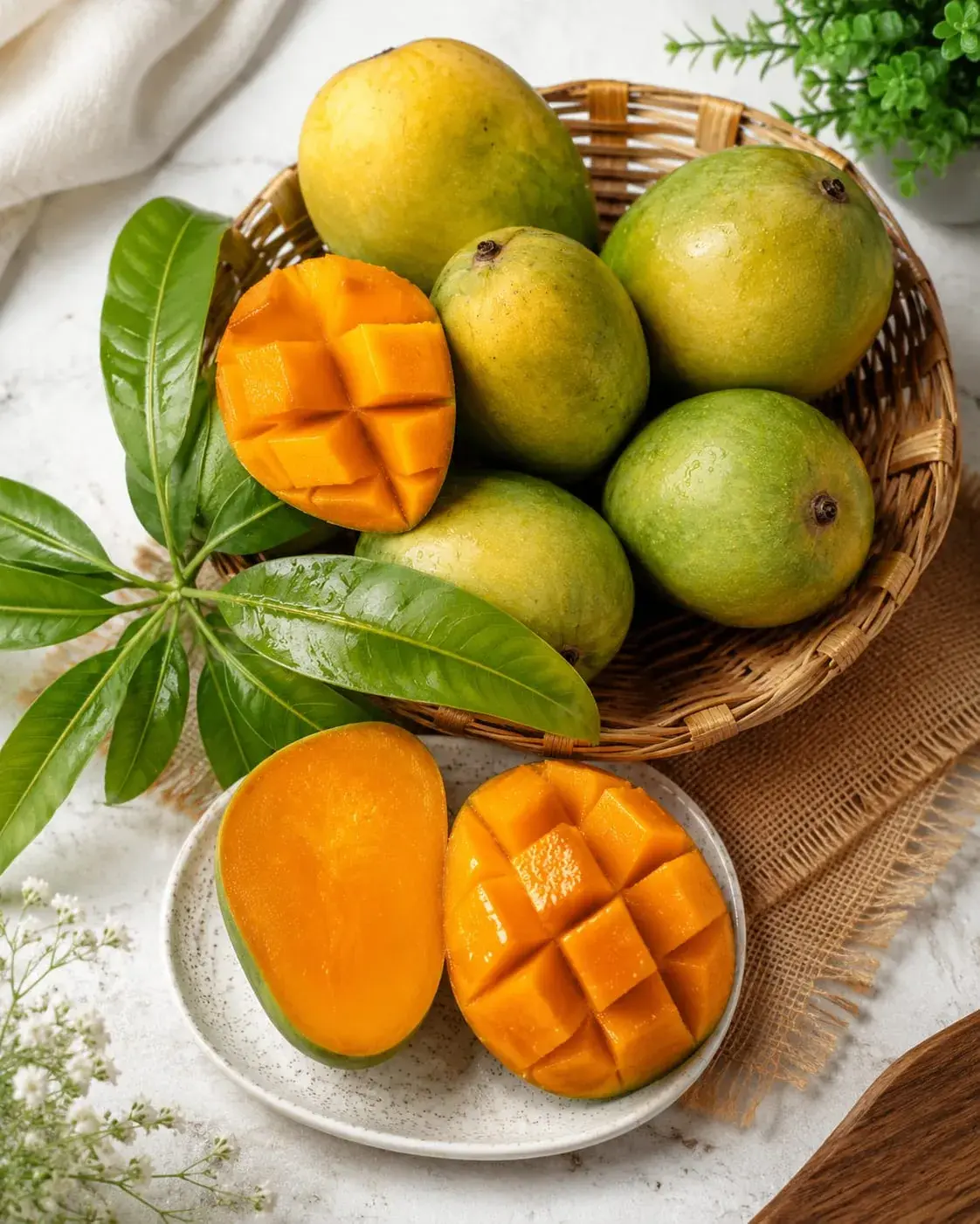 Sun-ripened Alphonso mangoes from our Kolhapur orchard